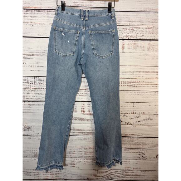 We The Free women's high rise raw hem jeans size 25 - Picture 5 of 9